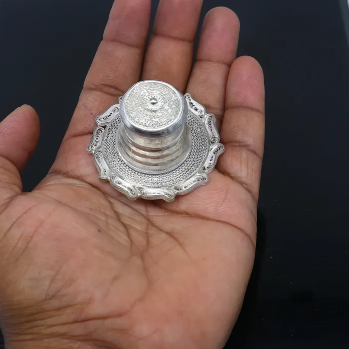 Rings TRIBAL ORNAMENTS 925 Sterling silver handmade fabulous meenakari trinket box container box casket box sindoor box enamel work customized box stb865