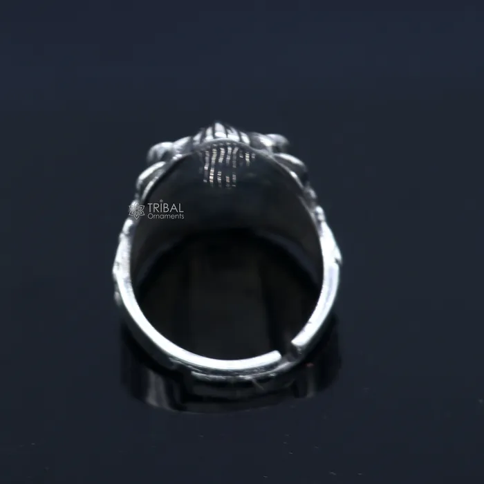 Rings TRIBAL ORNAMENTS 925 sterling silver lion face ring best mans adjustable ring sr712 Rings TRIBAL ORNAMENTS 925 sterling silver lion face ring best mans adjustable ring sr712