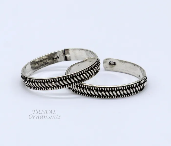 Rings TRIBAL ORNAMENTS 925 sterling silver modern trendy traditional cultural design thumb ring for foot thumb toe ring band for brides wedding jewelry ntr69