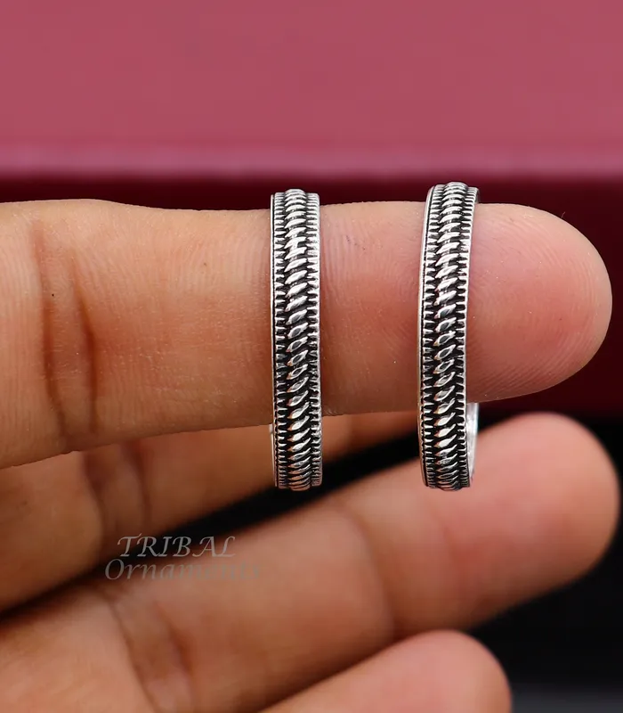 Rings TRIBAL ORNAMENTS 925 sterling silver modern trendy traditional cultural design thumb ring for foot thumb toe ring band for brides wedding jewelry ntr69 Rings TRIBAL ORNAMENTS 925 sterling silver modern trendy traditional cultural design thumb ring for foot thumb toe ring band for brides wedding jewelry ntr69