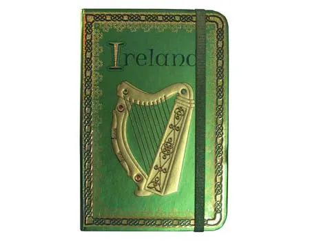 Royal Tara Earrings Irish Harp Note Book