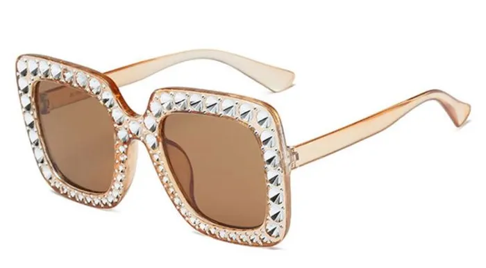 S366 Champagne Glitter Dots Fashion Sunglasses POLLY Earrings