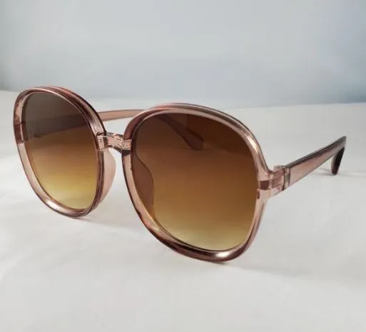 S441 Brown Frame and Lens Fashion Sunglasses POLLY Necklaces