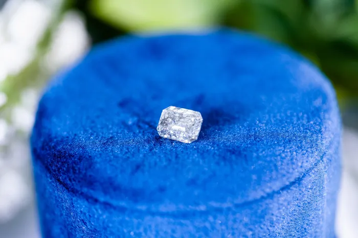 Salt Pepper Emerald Diamond Faceted FAB Moissanite Loose Stone Fire Brilliance Rings
