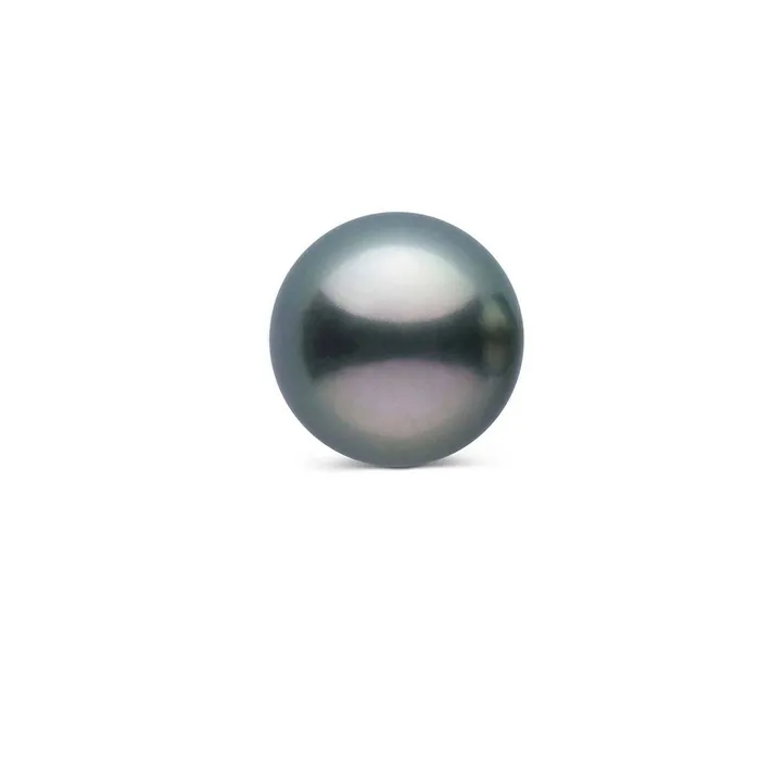 Second Grade Round Tahitian Pearls WA00022 Pearly Lustre Rings
