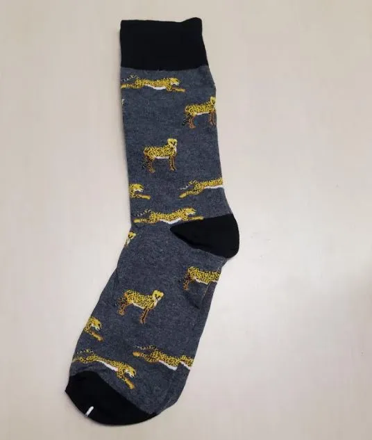 SF1094 Gray Jaguar Socks POLLY Earrings