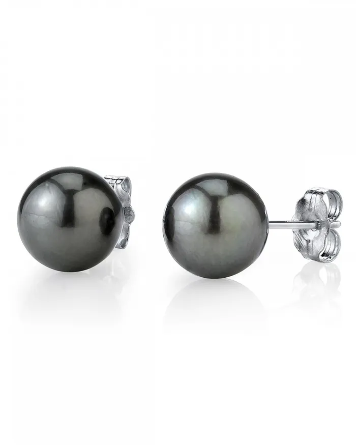 spt 13mm Tahitian South Sea Round Pearl Stud Earrings Various Colors Earrings spt 13mm Tahitian South Sea Round Pearl Stud Earrings Various Colors Earrings