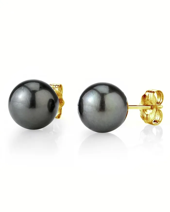 spt 13mm Tahitian South Sea Round Pearl Stud Earrings Various Colors Earrings spt 13mm Tahitian South Sea Round Pearl Stud Earrings Various Colors Earrings