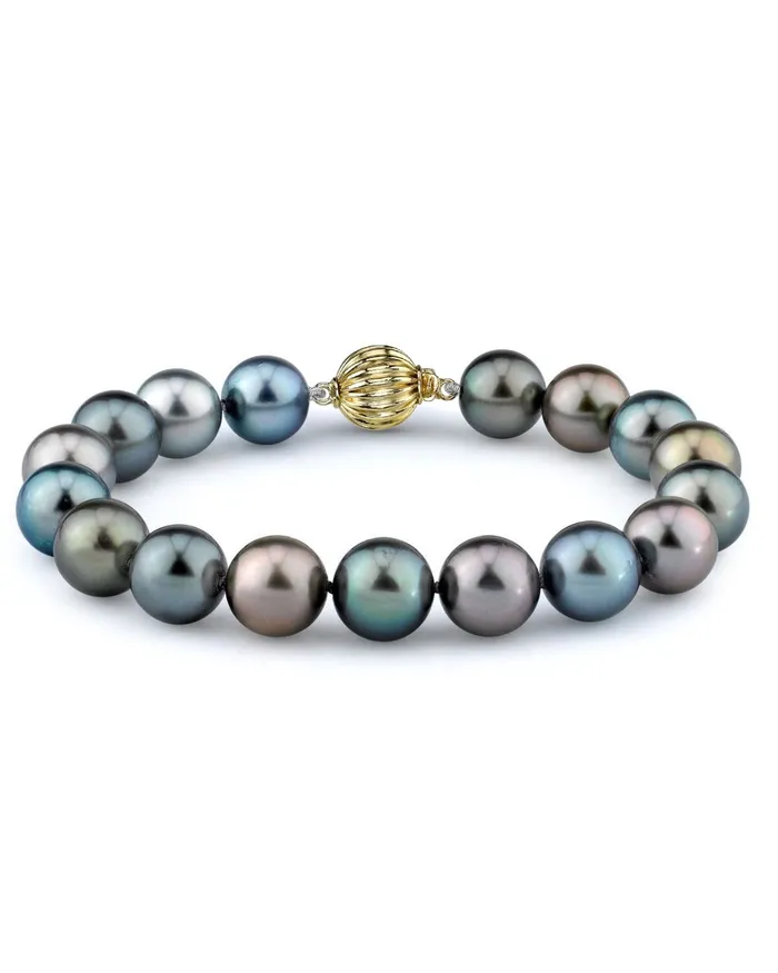 spt Bracelets MultiColor Tahitian Pearl Bracelet 100110mm