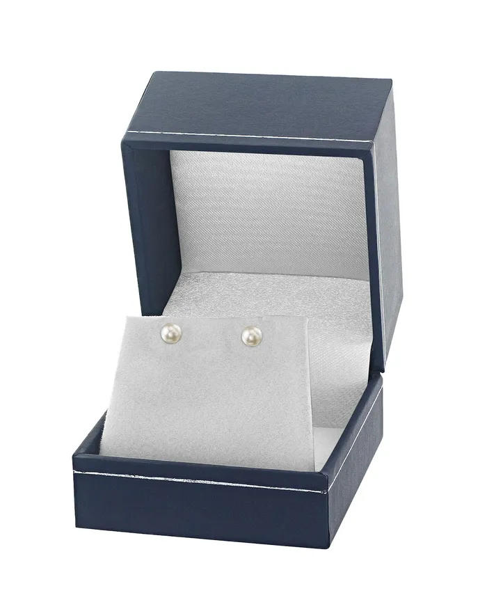 spt Earrings 5055mm White Akoya Round Pearl Stud Earrings