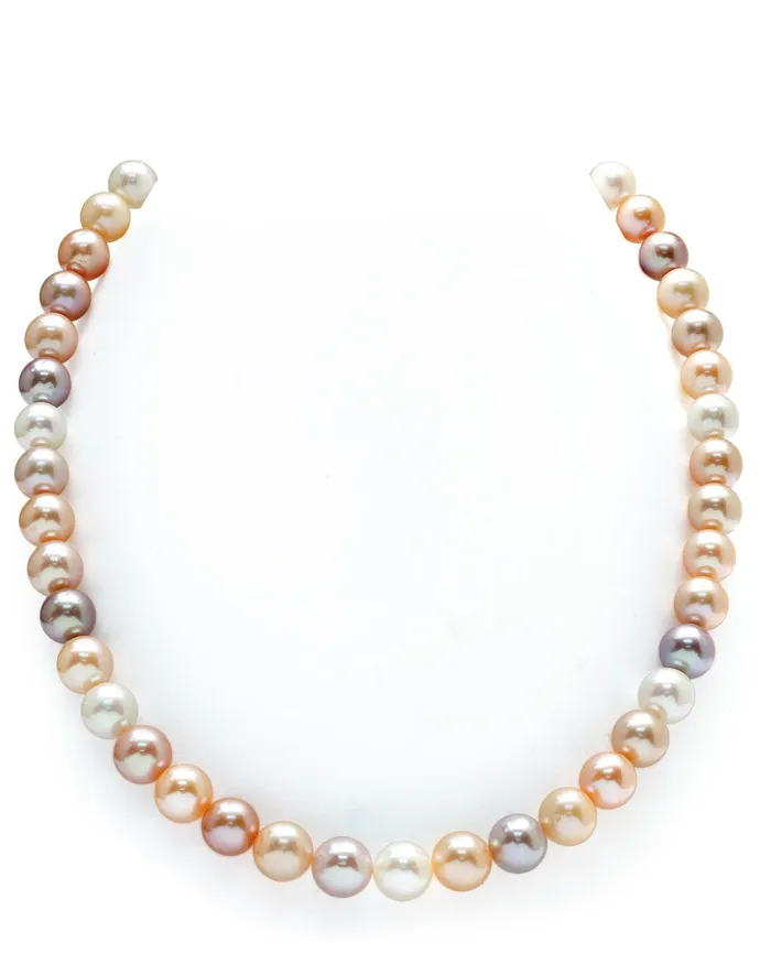 spt Necklaces 8595mm Freshwater Multicolor Pearl Necklace AAAA Quality
