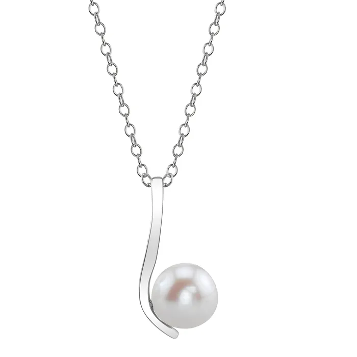 spt Necklaces Japanese Akoya Pearl Diamond Elizabeth Pendant