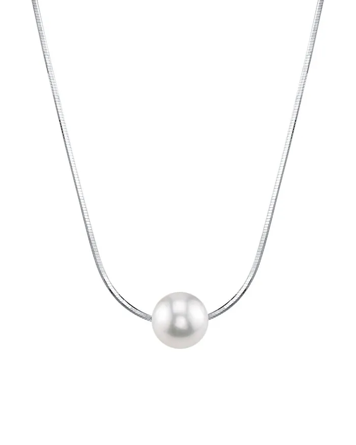SPT Necklaces Pearl Moments 8mm Freshwater Pearl Silver Adjustable Chain Necklace SPT Necklaces Pearl Moments 8mm Freshwater Pearl Silver Adjustable Chain Necklace