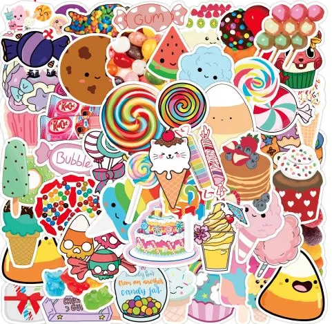 ST17 Sweet Treats Collection 20 Pieces Assorted Stickers POLLY Earrings
