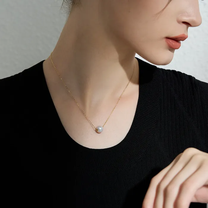 Sterling Silver Interchangeable Necklace WN00467 Possibilities Pearly Lustre Necklaces