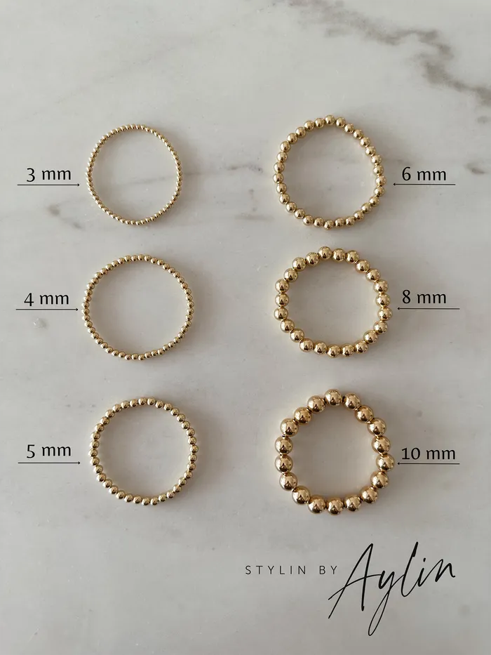 Stylin By Aylin PreStyled Sets BEADED BRACELETS GOLD