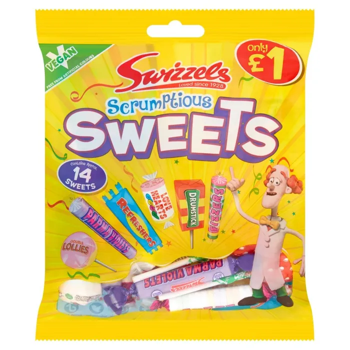 Swizzels Scrumptious Sweets 134g Ramsden International Earrings