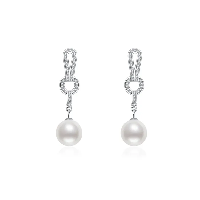 Top Lustre Freshwater Pearl Earrings WE00594 Pearly Lustre Earrings