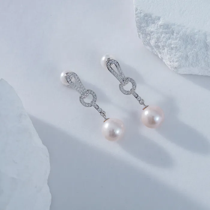 Top Lustre Freshwater Pearl Earrings WE00594 Pearly Lustre Earrings