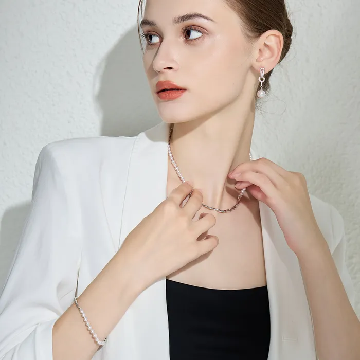 Top Lustre Freshwater Pearl Earrings WE00594 Pearly Lustre Earrings
