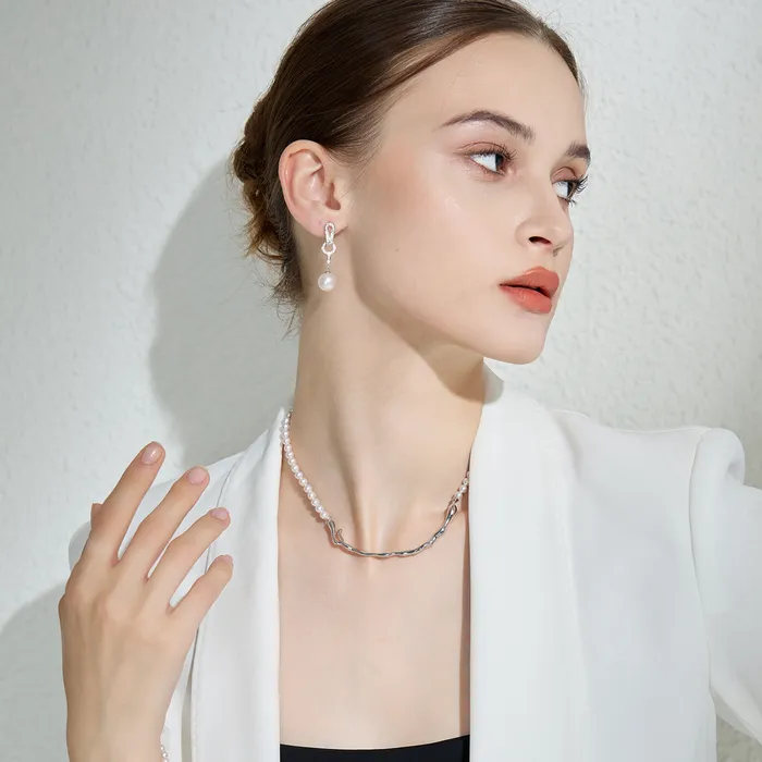 Top Lustre Freshwater Pearl Earrings WE00594 Pearly Lustre Earrings