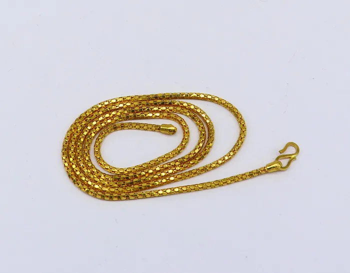 TRIBAL ORNAMENTS 22 kt yellow gold customized unique stylish spotted flexible chain necklace best gifting unisex chain necklace wedding anniversary gift GCH003 Necklaces