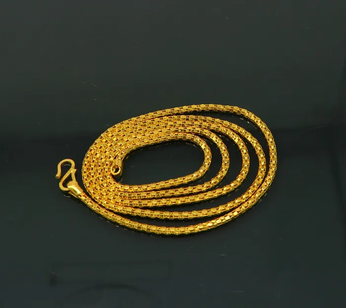 TRIBAL ORNAMENTS 22 kt yellow gold customized unique stylish spotted flexible chain necklace best gifting unisex chain necklace wedding anniversary gift GCH003 Necklaces
