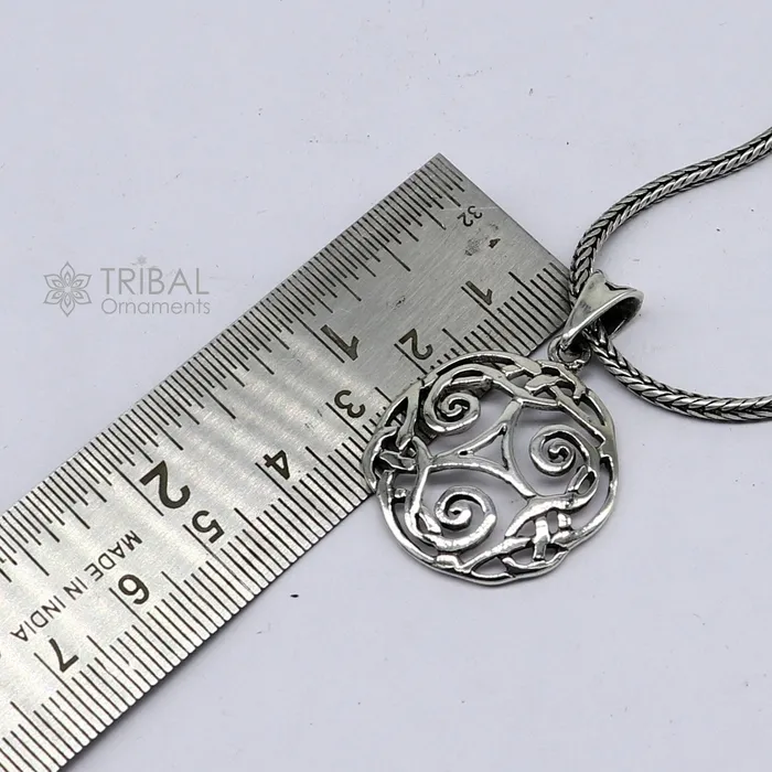 TRIBAL ORNAMENTS 925 sterling silver Triskelion CELTIC pendant excellent high quality pendant silver necklace locket nsp708 Necklaces