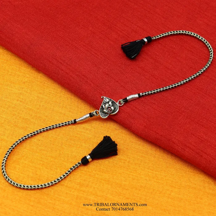TRIBAL ORNAMENTS Bracelets 925 sterling silver handmade Ganesha design Rakhi Bracelet amazing stylish gift for Rakshabandhan rk75 TRIBAL ORNAMENTS Bracelets 925 sterling silver handmade Ganesha design Rakhi Bracelet amazing stylish gift for Rakshabandhan rk75