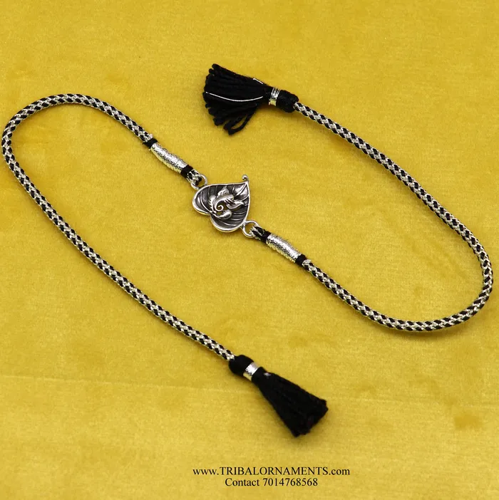 TRIBAL ORNAMENTS Bracelets 925 sterling silver handmade Ganesha design Rakhi Bracelet amazing stylish gift for Rakshabandhan rk75