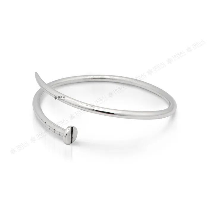 TRIBAL ORNAMENTS Bracelets 925 sterling silver handmade solid round plain adjustable cuff bracelet cuff kada unsex gifting jewelry solid silver kada cuff160 TRIBAL ORNAMENTS Bracelets 925 sterling silver handmade solid round plain adjustable cuff bracelet cuff kada unsex gifting jewelry solid silver kada cuff160