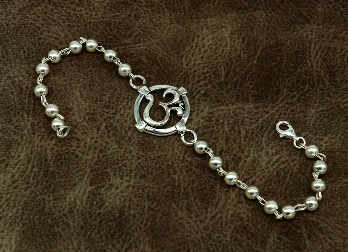 TRIBAL ORNAMENTS Bracelets All size rakhi 925 sterling silver custom Aum OM design beaded Rakhi Bracelet special personalized Rakshabandhan gift rk012 TRIBAL ORNAMENTS Bracelets All size rakhi 925 sterling silver custom Aum OM design beaded Rakhi Bracelet special personalized Rakshabandhan gift rk012
