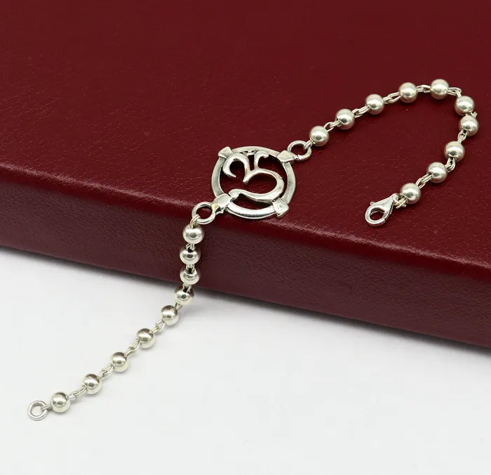 TRIBAL ORNAMENTS Bracelets All size rakhi 925 sterling silver custom Aum OM design beaded Rakhi Bracelet special personalized Rakshabandhan gift rk012 TRIBAL ORNAMENTS Bracelets All size rakhi 925 sterling silver custom Aum OM design beaded Rakhi Bracelet special personalized Rakshabandhan gift rk012