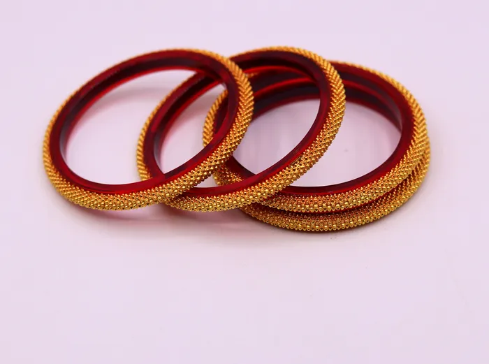 TRIBAL ORNAMENTS Bracelets Vintage antique design handmade 22kt yellow gold bangle bracelet 4 pieces set of bangle gifting jewelry tribal wedding jewelry from india TRIBAL ORNAMENTS Bracelets Vintage antique design handmade 22kt yellow gold bangle bracelet 4 pieces set of bangle gifting jewelry tribal wedding jewelry from india
