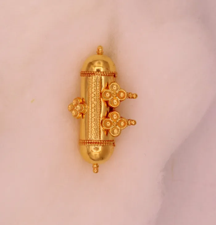 TRIBAL ORNAMENTS Necklaces 20k yellow gold handmade Vintage antique stylish rajasthan tribal amulet necklace pendant fabulous women jewelry
