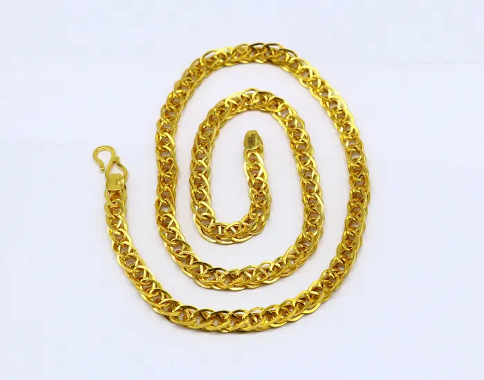 TRIBAL ORNAMENTS Necklaces 22karat yellow gold handmade unique design all sizes chain necklace amazing mens gifting wedding jewelry ch575 TRIBAL ORNAMENTS Necklaces 22karat yellow gold handmade unique design all sizes chain necklace amazing mens gifting wedding jewelry ch575