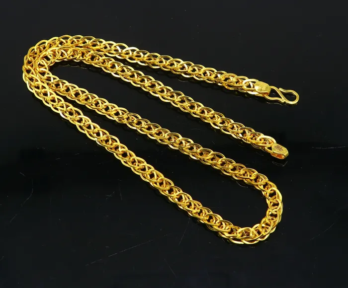 TRIBAL ORNAMENTS Necklaces 22karat yellow gold handmade unique design all sizes chain necklace amazing mens gifting wedding jewelry ch575 TRIBAL ORNAMENTS Necklaces 22karat yellow gold handmade unique design all sizes chain necklace amazing mens gifting wedding jewelry ch575