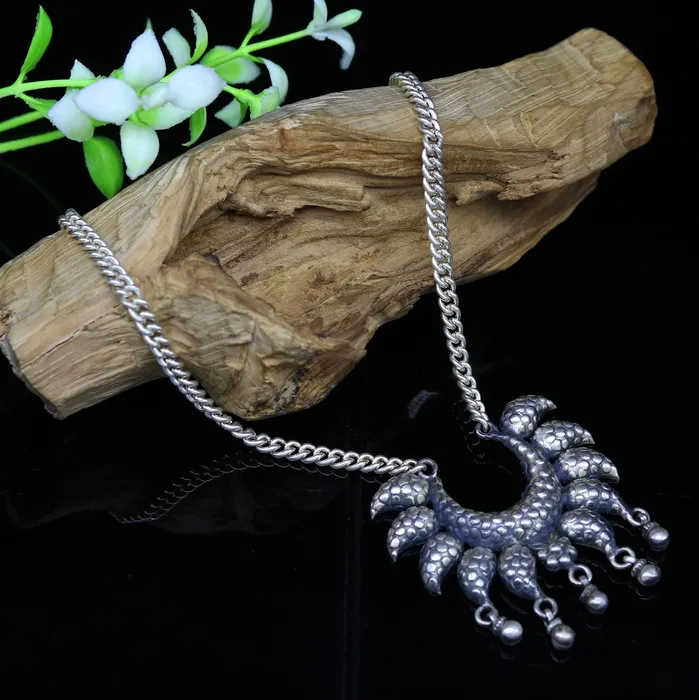TRIBAL ORNAMENTS Necklaces 925 sterling silver handmade gorgeous charm necklace excellent customized vintage style bridesmaid belly dance necklace jewelry nec60 TRIBAL ORNAMENTS Necklaces 925 sterling silver handmade gorgeous charm necklace excellent customized vintage style bridesmaid belly dance necklace jewelry nec60