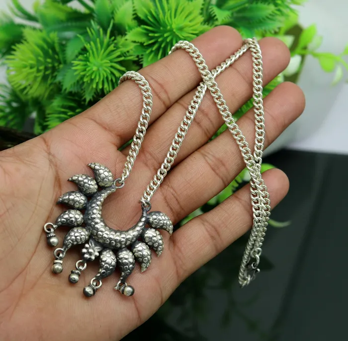 TRIBAL ORNAMENTS Necklaces 925 sterling silver handmade gorgeous charm necklace excellent customized vintage style bridesmaid belly dance necklace jewelry nec60 TRIBAL ORNAMENTS Necklaces 925 sterling silver handmade gorgeous charm necklace excellent customized vintage style bridesmaid belly dance necklace jewelry nec60