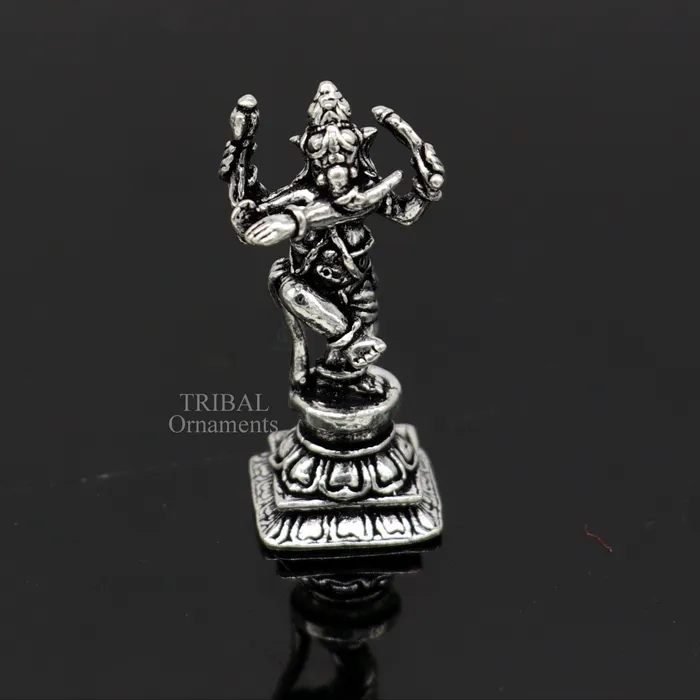 TRIBAL ORNAMENTS Necklaces 925 Sterling silver Lord Ganesh Idol small dancing style statue Figurine handcrafted Lord Ganesh statue sculpture Diwali puja gift art510 TRIBAL ORNAMENTS Necklaces 925 Sterling silver Lord Ganesh Idol small dancing style statue Figurine handcrafted Lord Ganesh statue sculpture Diwali puja gift art510