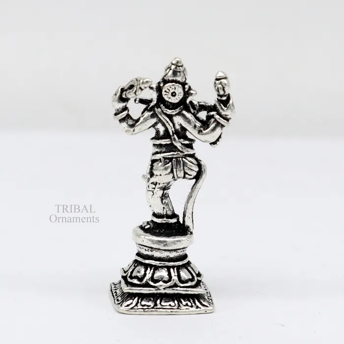 TRIBAL ORNAMENTS Necklaces 925 Sterling silver Lord Ganesh Idol small dancing style statue Figurine handcrafted Lord Ganesh statue sculpture Diwali puja gift art510 TRIBAL ORNAMENTS Necklaces 925 Sterling silver Lord Ganesh Idol small dancing style statue Figurine handcrafted Lord Ganesh statue sculpture Diwali puja gift art510