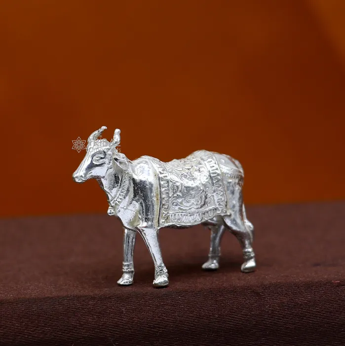 TRIBAL ORNAMENTS Necklaces 925 sterling silver solid cow for puja su1314