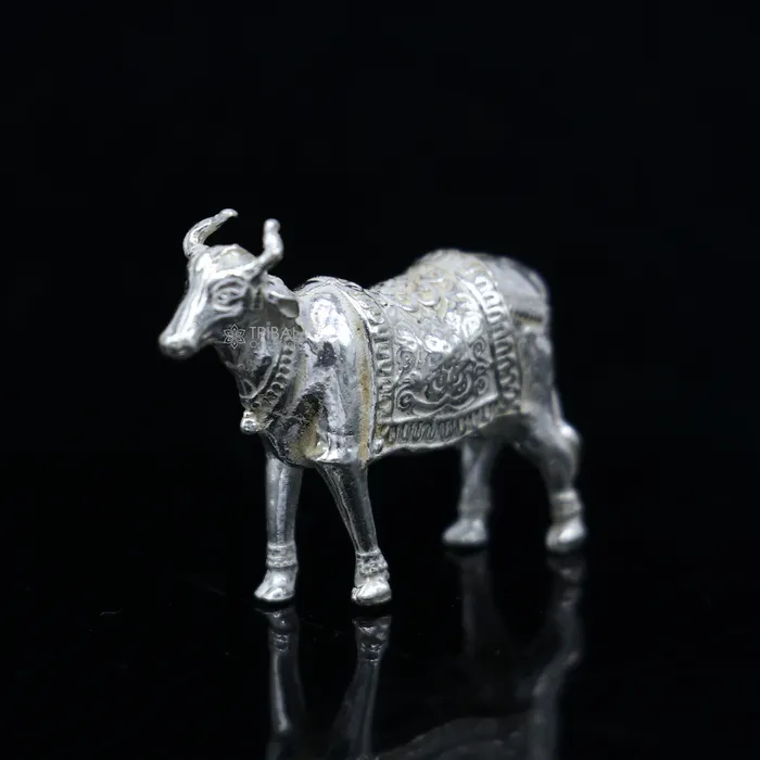 TRIBAL ORNAMENTS Necklaces 925 sterling silver solid cow for puja su1314 TRIBAL ORNAMENTS Necklaces 925 sterling silver solid cow for puja su1314