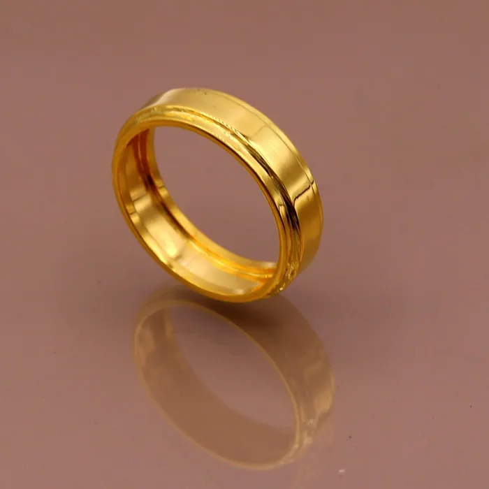 TRIBAL ORNAMENTS Rings 18 kt yellow gold handmade fabulous wedding engagement anniversary ring band unisex jewelry all sizes available GR006