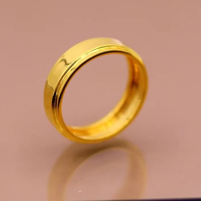 TRIBAL ORNAMENTS Rings 18 kt yellow gold handmade fabulous wedding engagement anniversary ring band unisex jewelry all sizes available GR006