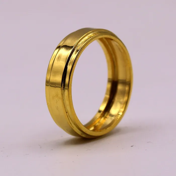 TRIBAL ORNAMENTS Rings 18 kt yellow gold handmade fabulous wedding engagement anniversary ring band unisex jewelry all sizes available GR006