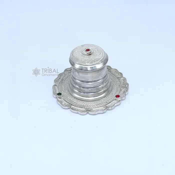 TRIBAL ORNAMENTS Rings 925 Sterling silver handmade fabulous meenakari trinket box container box casket box sindoor box enamel work customized box stb864