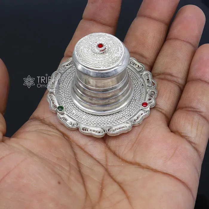 TRIBAL ORNAMENTS Rings 925 Sterling silver handmade fabulous meenakari trinket box container box casket box sindoor box enamel work customized box stb864