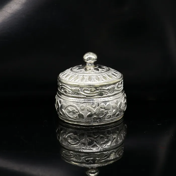 TRIBAL ORNAMENTS Rings 925 sterling silver unique antique design handmade brides eyes kajal box surma box kumkum sindur box small trinket box article stb111 TRIBAL ORNAMENTS Rings 925 sterling silver unique antique design handmade brides eyes kajal box surma box kumkum sindur box small trinket box article stb111