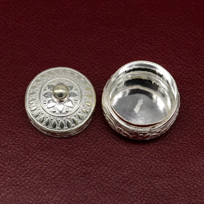 TRIBAL ORNAMENTS Rings 925 sterling silver unique antique design handmade brides eyes kajal box surma box kumkum sindur box small trinket box article stb111